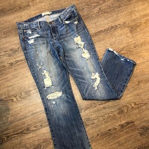 Ripped Jeans with Swarovski Crystals | 1 of a Kind